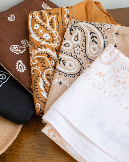 Bachelorette Party Bandana Cotton Square Traditional Paisley Pattern Wedding Party Favors Fashion Accessory Multiple Colors Available Versatile Neck Wrap Head Cover Boho Fashion Essential Perfect Group Event Collection Piece